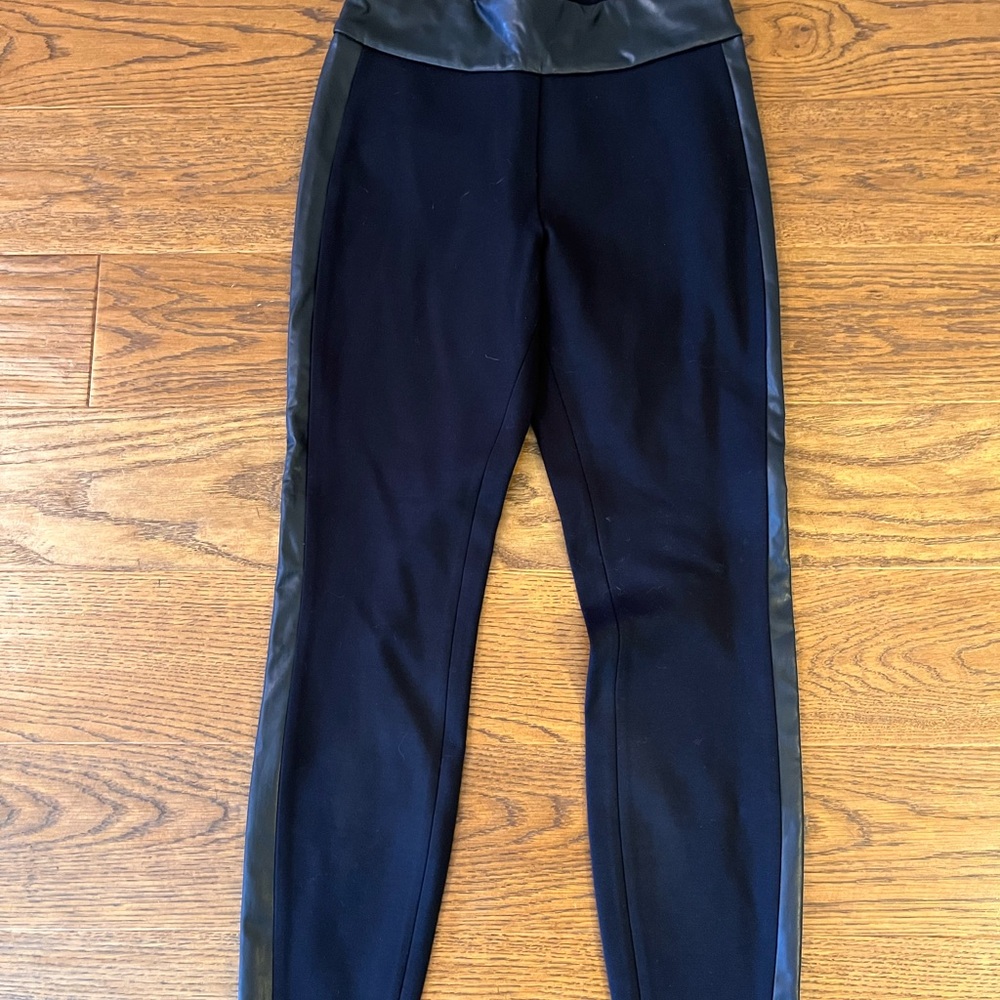 Express Black Faux Leather Trim Skirt - Size‎ XS